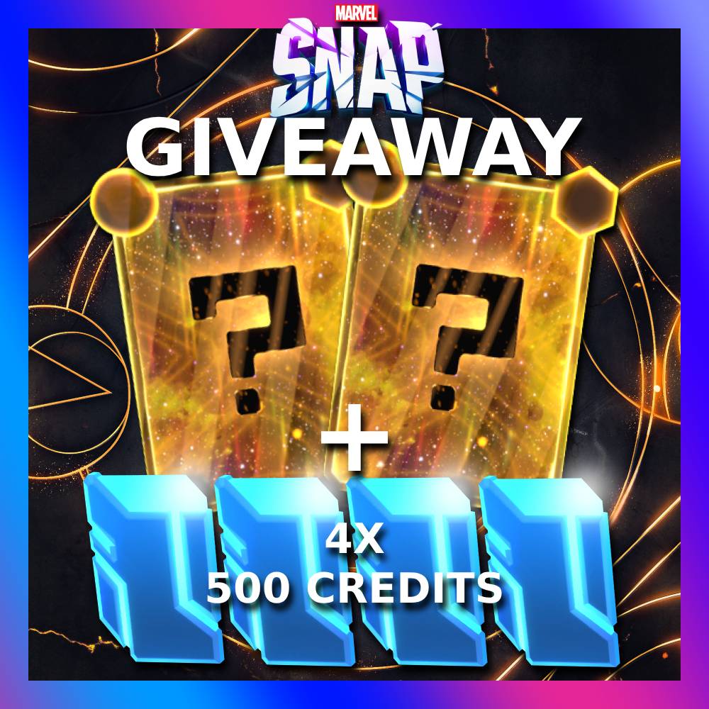 🎁#Concours #Giveaway #MarvelSnap 🎁

Je vous file 2 Variantes Mystère premium + 2000 crédits. Pour participer : 

✅ Follow, Like &amp; Retweet
🚻 Tague un(e) pote qui aurait besoin d'un coup de pouce 🐣

🕥Tirage au sort le 16 Juin (6 gagnants)