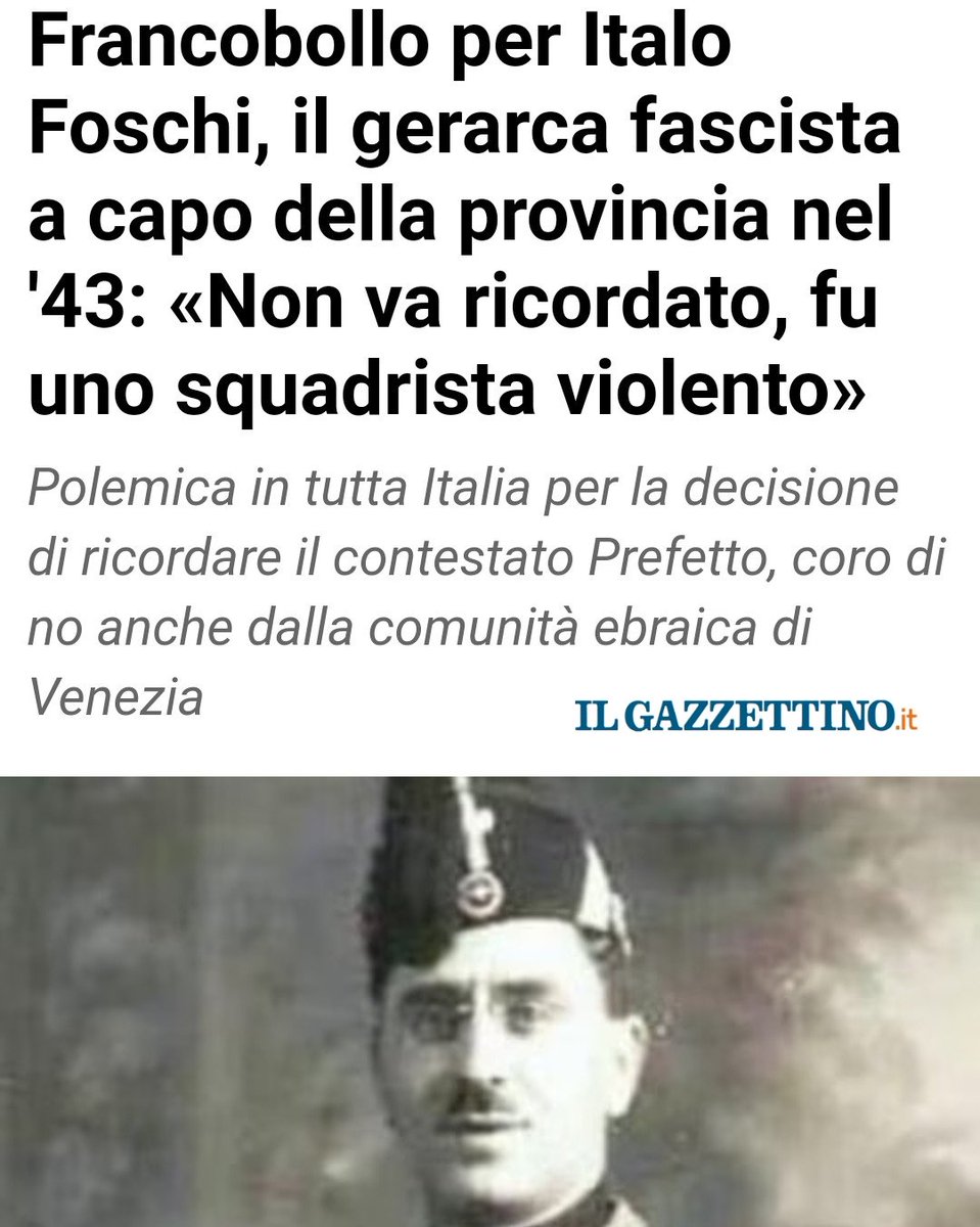 FI_Possibile's tweet photo. #Foschi fu un gerarca espulso dal Partito #Fascista per eccesso di squadrismo, il che è tutto dire. A pochi giorni dal francobollo di commemorazione per Giacomo #Matteotti, ha suscitato ancor più sdegno il francobollo presentato il 6 giugno.
Vergogna nazionale.
#Antifa https://t.co/IcFZB9NQUH
