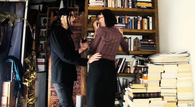 It's my first day at the bookshop, and the Boss has some very... unusual ideas about the arrangement