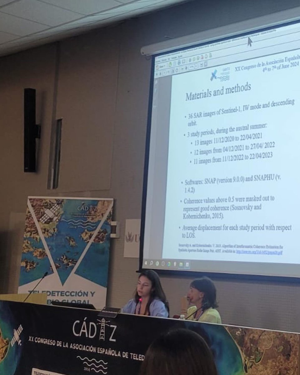 projectgeochem's tweet photo. The following communications were presented as part of the GEOCHEM project 🇦🇶 at the XX Congreso of the AET 🛰️ (Agencia Española de Teledetección) by PhD Student Claudia Gimenez and Dr. Thomas Schmid from @CIEMAT_OPI 
#GEOCHEM #Antarctica #research #remotesensing #AET https://t.co/ICCM8878mv