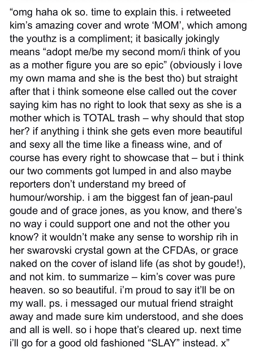 purplbase's tweet photo. lorde explaining why she called kim "mom" on twitter https://t.co/e3wyf7AdBB