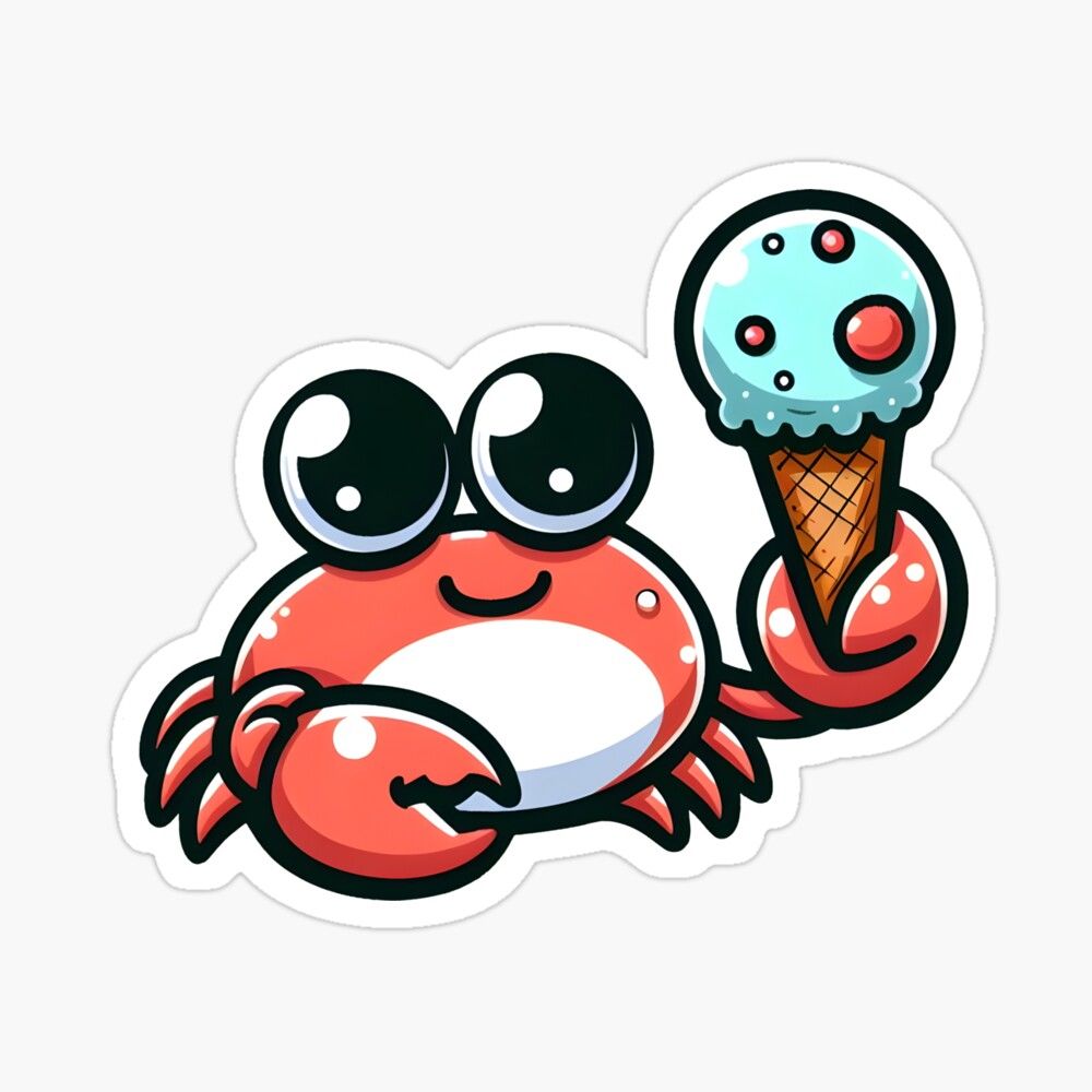 vivid_designpro's tweet photo. Craving something sweet?🍦Get charmed by an adorable #crab rocking its ice cream #sticker! It's the cutest thing you'll see today!
🔗https://t.co/bUlnaBvE9p 

#CuteCrab #IceCreamSticker #redbubble #giftidea #gift #summer #summerTime #IceCreamLovers #pod #accessories #HomeDecor https://t.co/2mMtPBb88Q