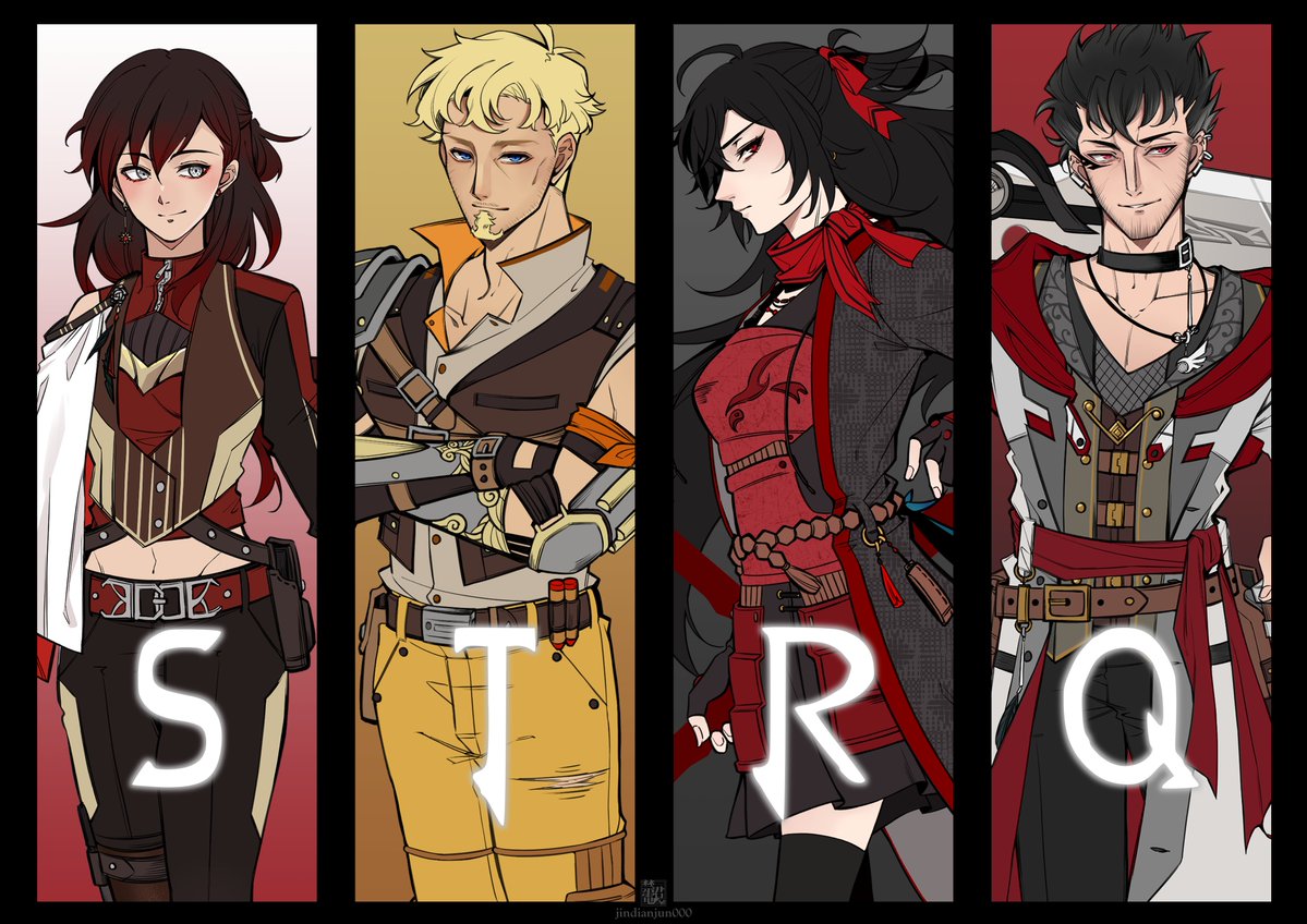jindianjun000's tweet photo. After ONE Team STRQ 🌹☀️🪶🪶
#RWBYAU_AfterONE #STRQ #RWBYfanart https://t.co/wAE8i0vOUK