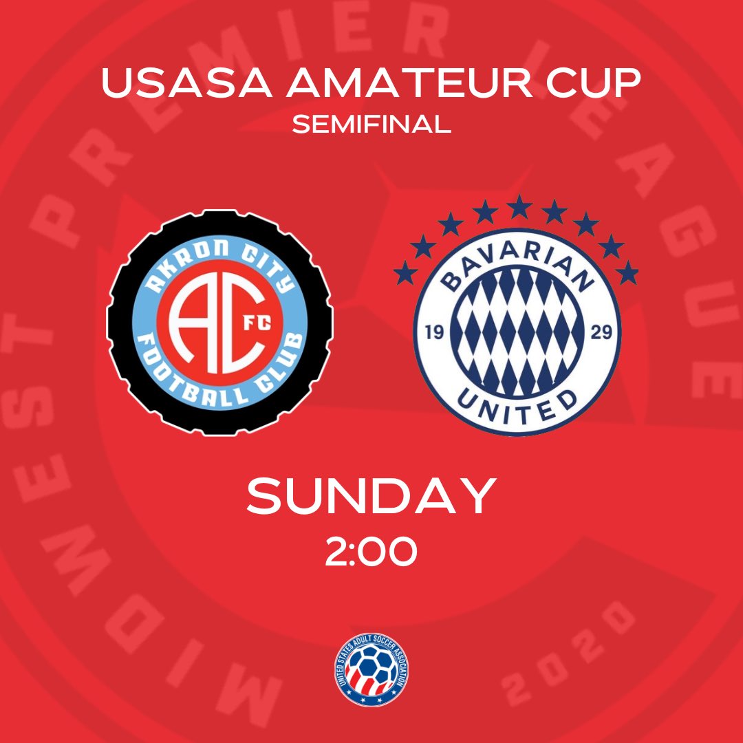 midwestpl's tweet photo. A spot in the final is on the line in South Bend!
@BavarianSoccer play NPSL’s Akron City for a spot in the Region II Final🏆
#RoadtoDeKalb https://t.co/Ug0CFxy0AY