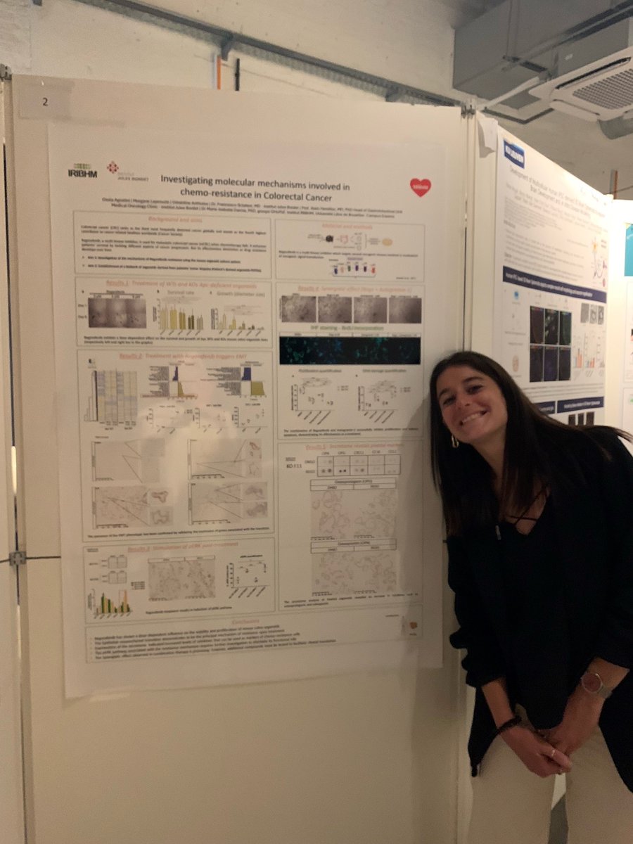 Congratulations to our phD student Giulia Agostini who presented her research on chemoresistance mechanisms in colorectal cancer at the BSCDB meeting .