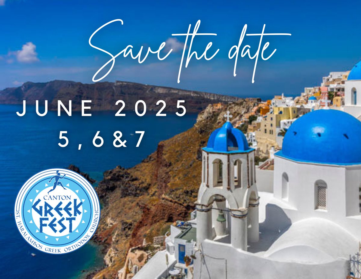 CantonGreekFest's tweet photo. We cannot thank everyone enough for an INCREDIBLE 2024 Canton Greek Fest! From our volunteers, our sponsors and of course all of you who attended. We look forward to welcoming you back June 5, 6 &amp; 7, 2025 🇬🇷❤️ https://t.co/xsg1rM7Zc0
