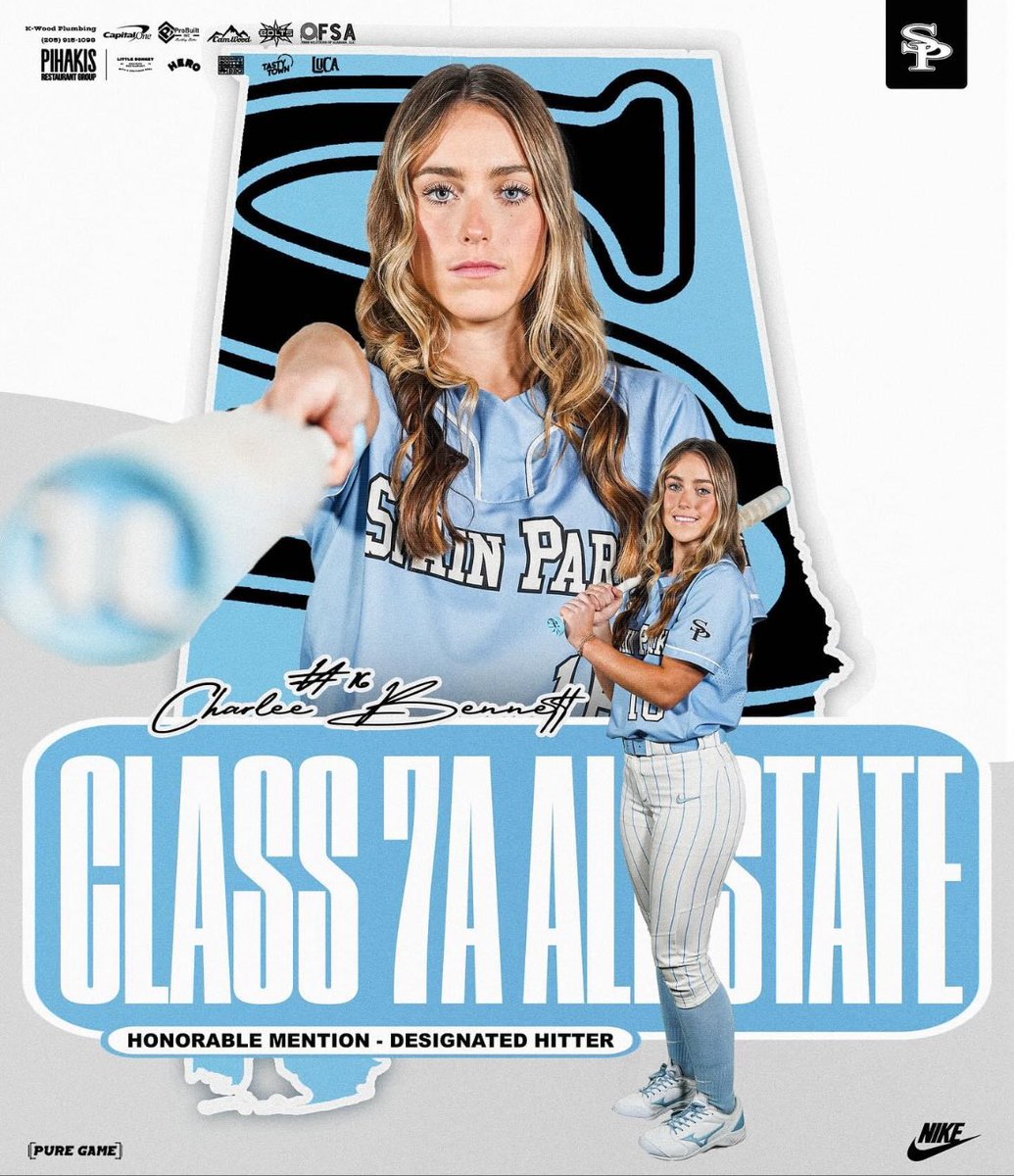 So thankful and honored to have received this recognition! <a href="/AJDaugherty1/">A.J. Daugherty</a> <a href="/SallieB34/">Sallie Beth Burch</a> <a href="/spainparksb/">Spain Park Softball 6A</a> <a href="/thunderbolts07/">Birmingham Thunderbolts Premier 2025-Kemp</a>