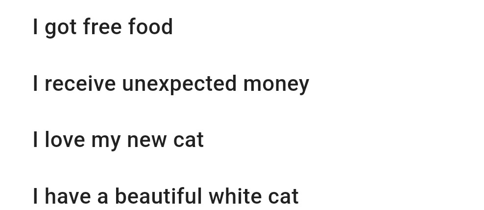 anniemnk's tweet image. Ok guys dis is my list i am manifesting a white cat .. And today while walking i saw a guy with his cat.. That guy wants me to adopt his cat .. Its brown in colour.. Cat name is keo..