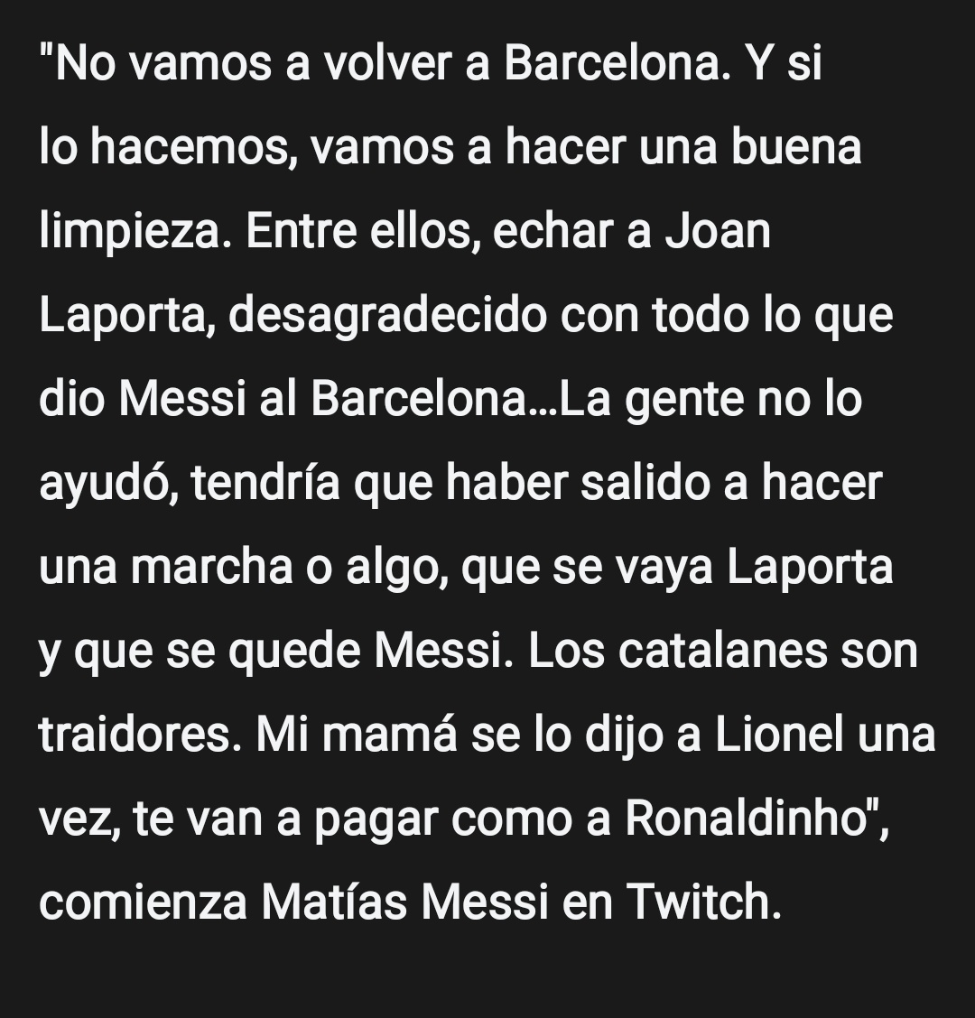 Julipedia82's tweet photo. @Vettaverso @trunksismo Messi dijo una vez...
🤣🤣🤣🤣 https://t.co/wpAAepCjUs
