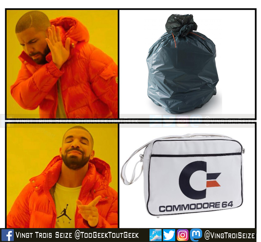 VingTroiSeize's tweet photo. #Commodore #CBM #C64 #8bit #ATARI #GarbageBag #retrocomputer #retrogaming #videogames #80s #90s #Geek https://t.co/HG3qx236RA