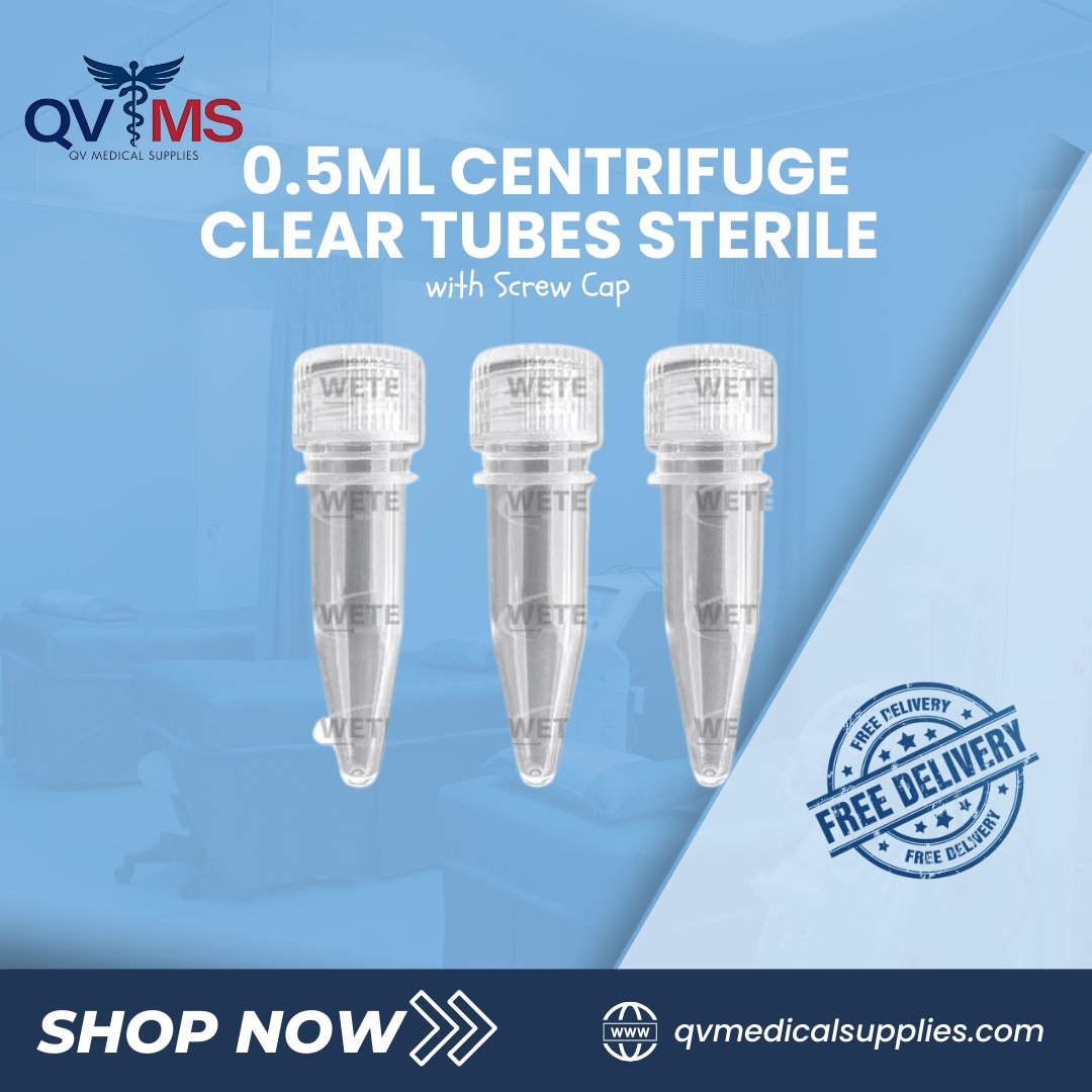 QVmedicalsupp's tweet image. Ensure your samples stay secure and uncontaminated with our 0.5ml sterile centrifuge tubes. 

✅ FDA Approved
🚚 FREE DELIVERY
🛒 CLICK THIS LINK TO ORDER: 👇 👇
qvmedicalsupplies.com/products/0-5ml…

#LabEssentials #CentrifugeTubes #SterileTubes #StayProtected #healthtech #ReliableLabs