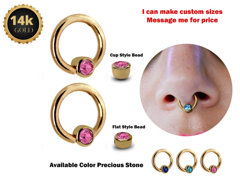 piercednlovely's tweet photo. 14K Solid Gold Gold Ball Hoop Ring with Cup Bead Septum Piercing-14K with Precious Stones Piercing for Nipple Jewelry,Rook,Cartilage.
#captivebeadring #helixring #lobepiercing #nosering #14Kgoldballhoopring #septumring #bullpiercing #ballclosurering
🛒https://t.co/5gjOejJsvj https://t.co/Lgh3xCHlfy