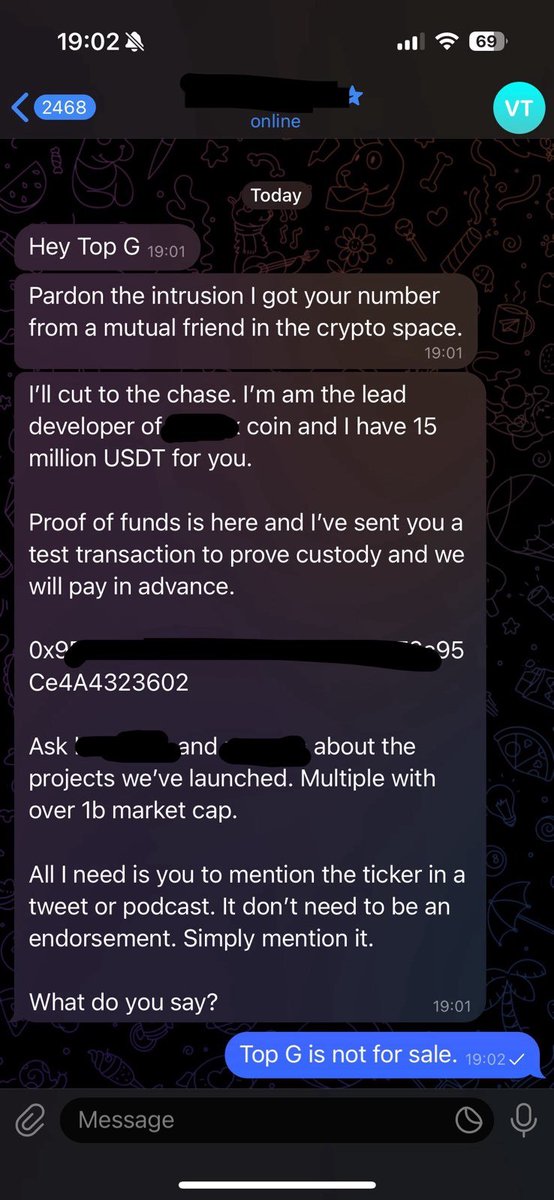 Cobratate's tweet photo. You know what feels better than making millions of dollars?

Saying no to millions for the lulz.

Saying no to people makes me happy.

Its better than money.

Everybody is so mad and confused why they cant simply buy me.

"OMG, WTF, WHY?"

BECAUSE I AM BUILT DIFFERENT. https://t.co/hyoJ95mDST
