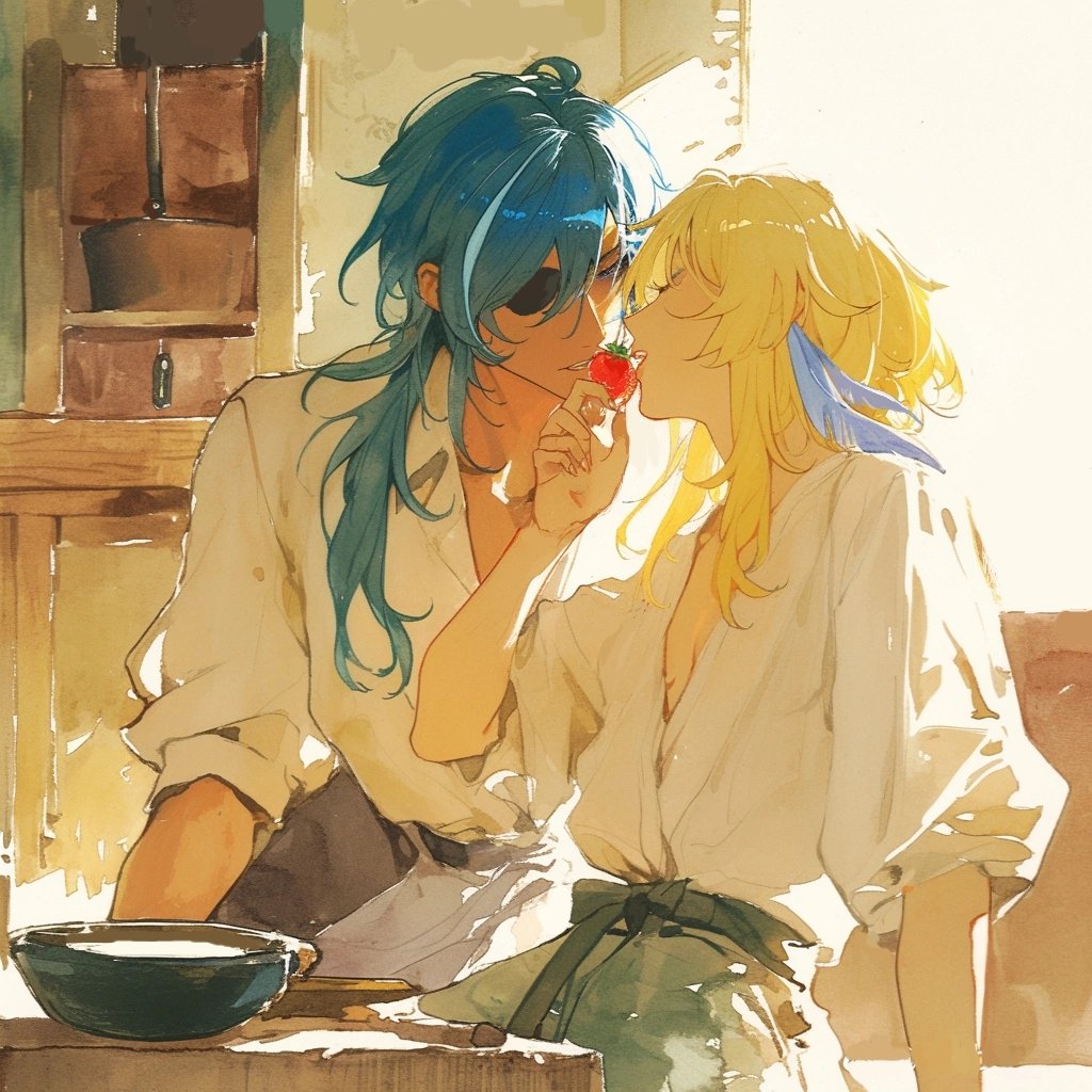 #Lumine #Kaeya #Kaelumi #GenshinImpact #Niji6