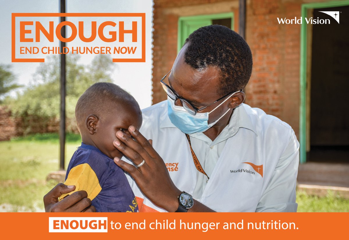 WVSudan's tweet photo. With nearly 18M people acutely hungry and 4M children malnourished, Sudan faces a dire situation. Over 4M children are displaced. Urgent action is needed. Join @WVSudan in ensuring every child has enough nutritious food. The #ENOUGHCampaign aims to fight #hunger and malnutrition. https://t.co/q948tSrzIV
