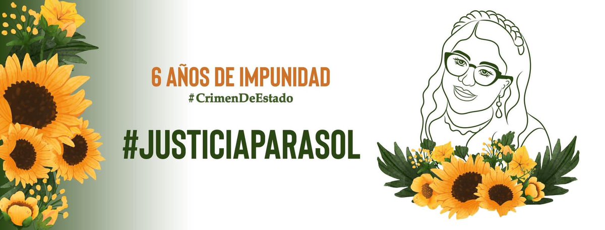 📢¡Un llamado a urgente!
Nos indignados por tanta impunidad en el caso de #SolJarquin

Crimen de Estado de <a href="/alejandromurat/">Alejandro Murat</a> que ahora se encuentra cobijado por <a href="/PartidoMorenaMx/">Morena</a>
¡Exigimos Justicia!
<a href="/jarquinedgar/">Soledad Jarquín</a>
<a href="/salomonj/">Salomón Jara Cruz</a>