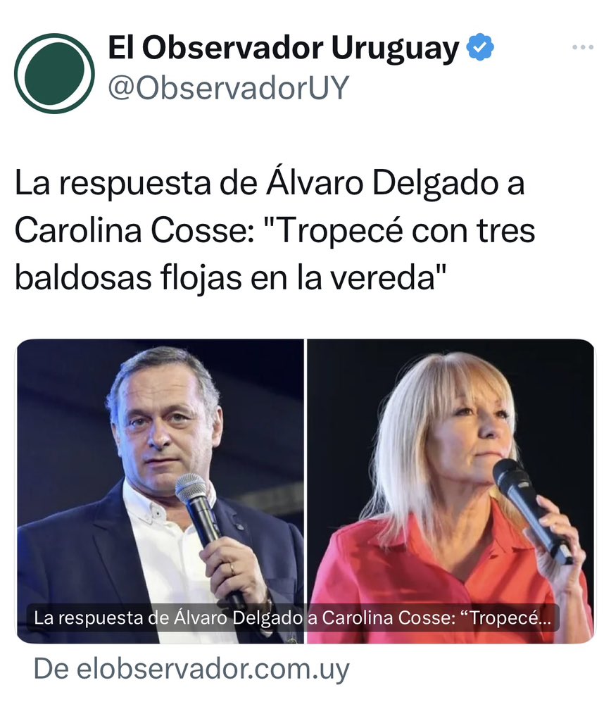 Carolina Cosse tweet media