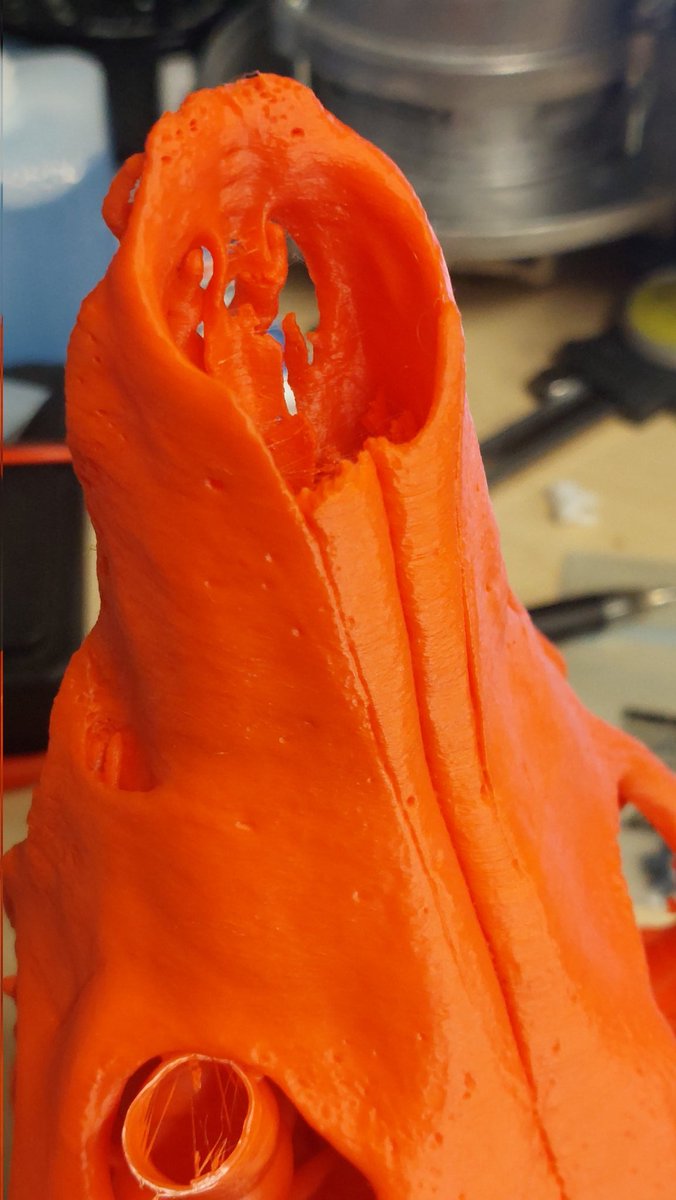 jonathanberman's tweet image. Pretty impressed with the level of detail you can get these days with regular $11.50/kg @Elegoo_Official PLA and  0.08 mm layers, 0.4mm nozzle with an FDM print. 0.2mm nozzle might be able to stack up to resin...