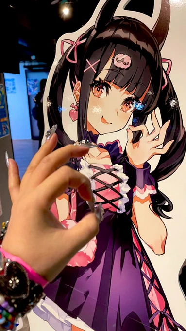 りむるにも挨拶してきた!今日も可愛いよ #キラハピLive #電音部 