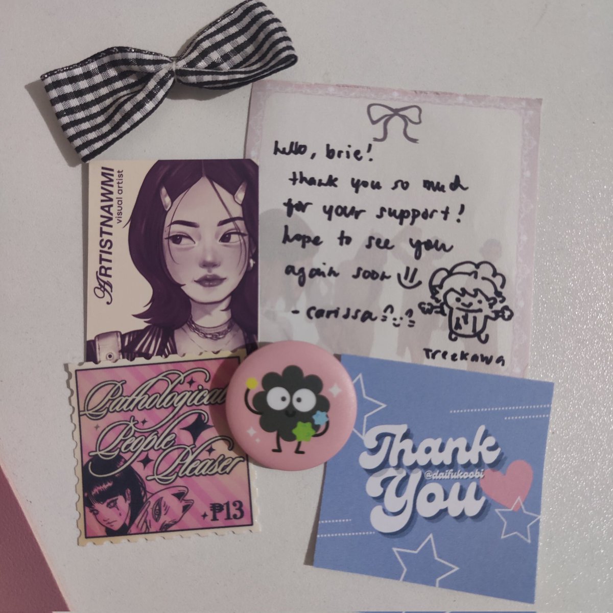 briecently's tweet photo. ๐ โ to. #brieceived fr. #tnxxdai
โฐ PoTA summer pasabuy secured! thank you po @daifukoobi^^
โก everything arrived to me safely and in good condi, tysm po for secured and pretty packaging and for bringing them home! ++ for offering ur service life saver talaga ๐ญ๐ซถ๐ป๐คฒ๐ป https://t.co/fZpuwoutir