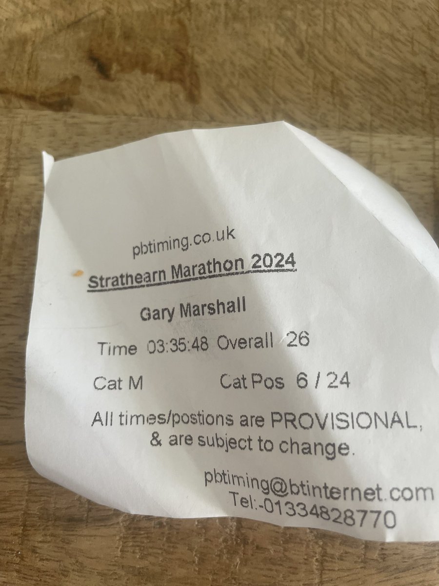 Strathearn Marathon today…big hills and hot conditions but got across the line