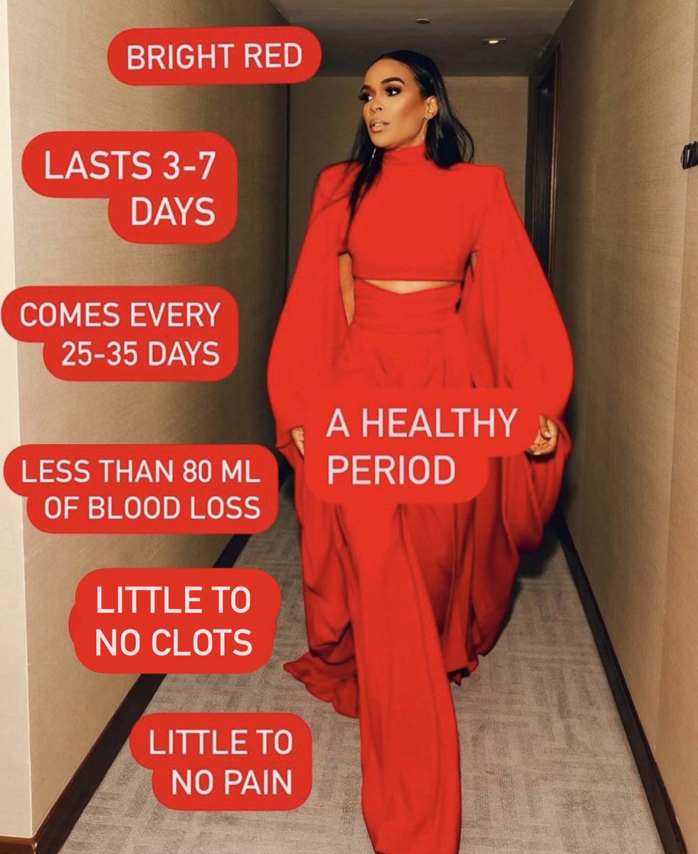 Signs of a healthy period! Sharing because this was somehow skipped in health class 😔