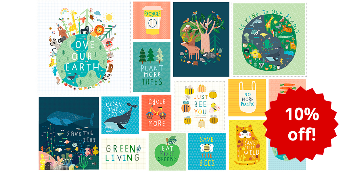 PelennaQuilts's tweet photo. The second new collection in our 10% off introductory offer from Dashwood this week is Save The Planet - showcasing a diverse ecosystem, from buzzing bees and lively oceans to lions and leopards relaxing in the jungle, perfect for young environmentalists! https://t.co/CWeB3O0xLw https://t.co/uRNrnNVDJ1