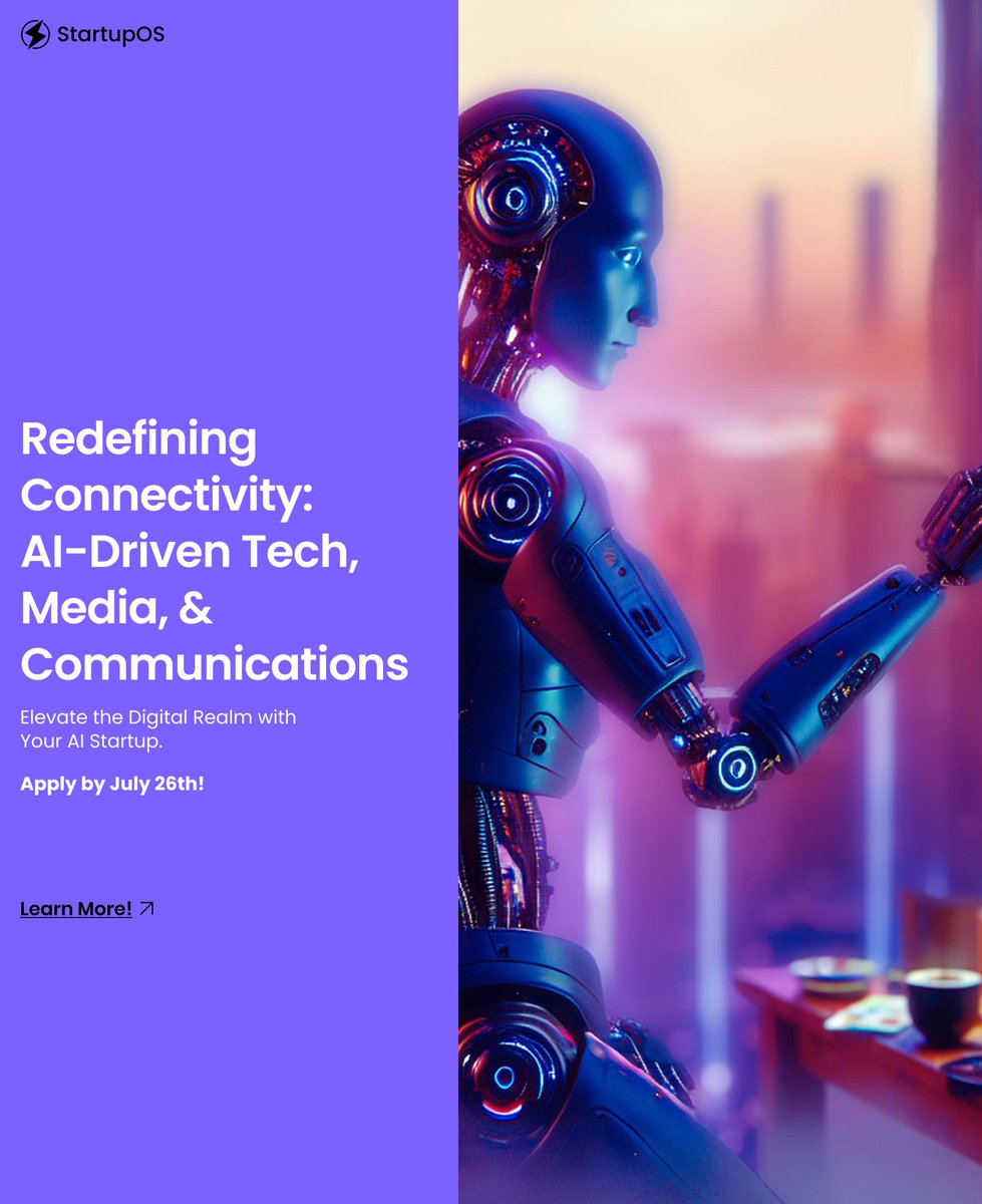 Have you signed up for the StartupOS GEN AI Accelerator yet?
Startups that leverage generative AI to enhance communication networks, improve bandwidth allocation, optimize network operations, and offer innovative communication services. These include AI-driven predictive