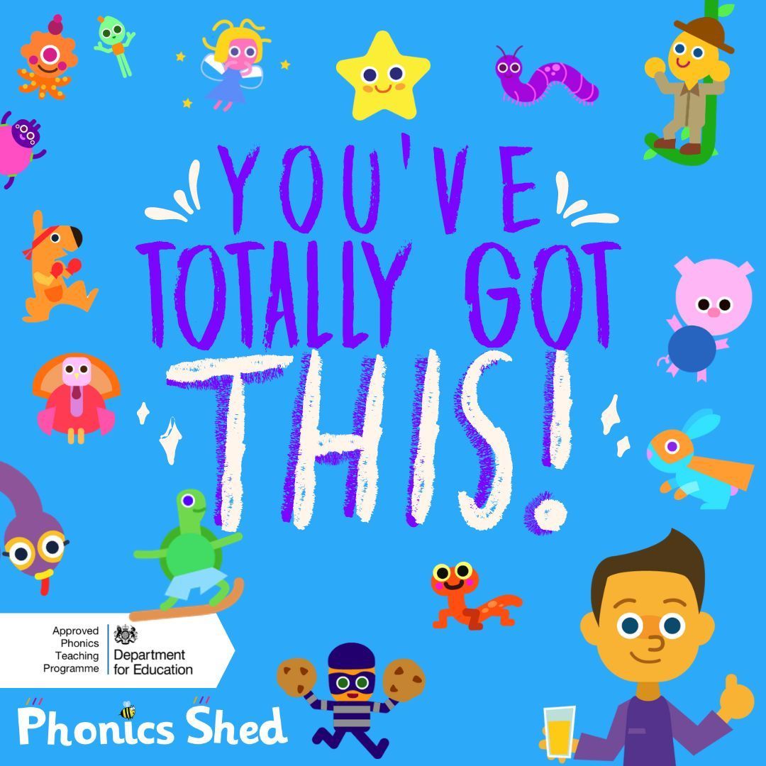 PhonicsShed's tweet photo. ππ« Good Luck to all the children, educators, parents and carers involved in the phonics screening check this week. π«π
#phonics #year1 #year1teachers #edutwitter #teachertwitter #phonicsscreeningcheck https://t.co/cxLq4FM3wb
