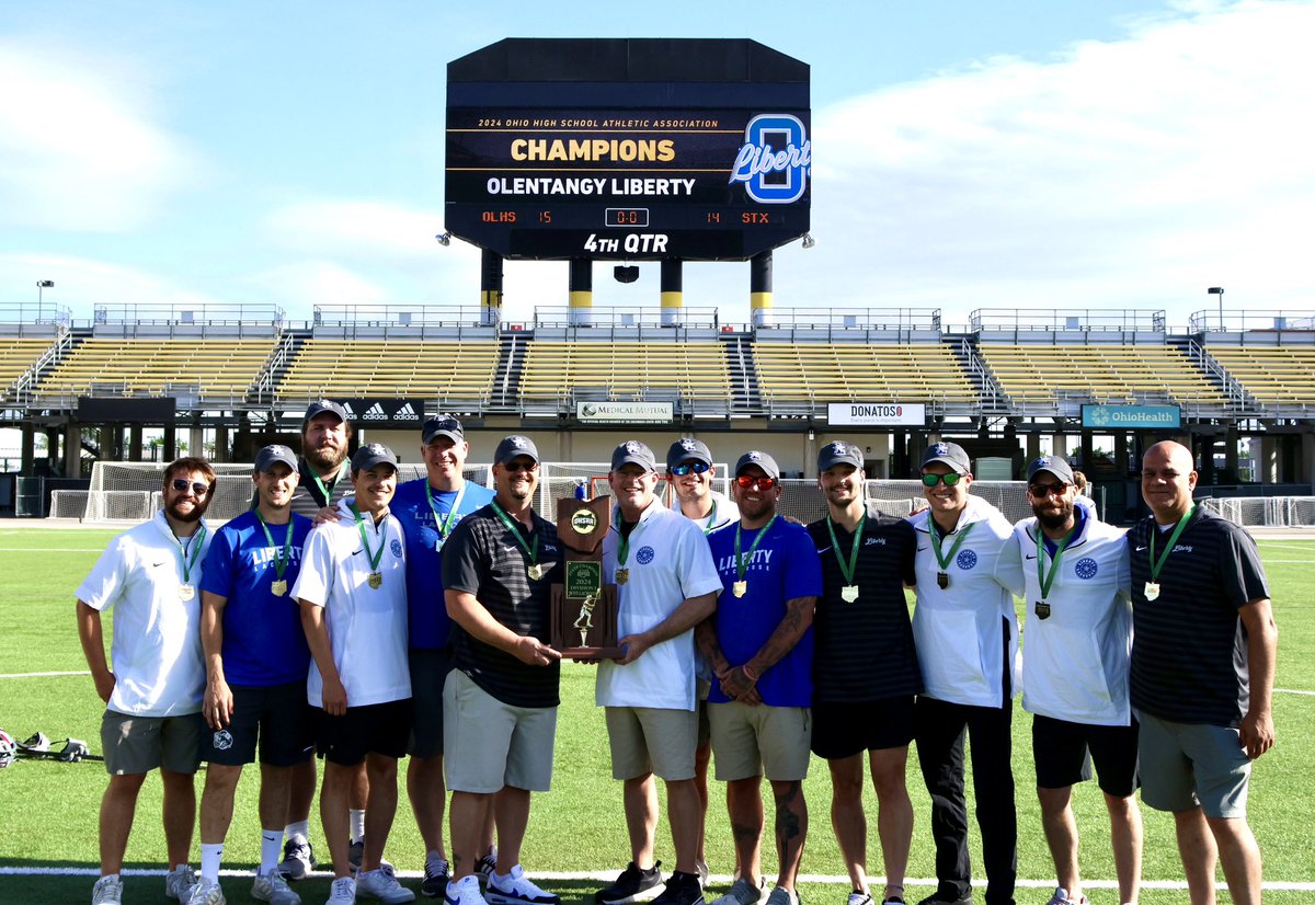 OLHSLAX's tweet photo. Amazing Job by this Coaching Staff this season. The hard work, preparation and instruction provided to the players and the players willingness to buy in to the plan made this season end in the 🏆 !!  Congrats to all. Thank You! https://t.co/CaVjQ7AwqB