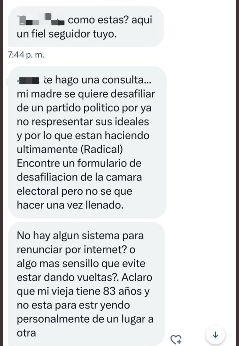 TraductorTeAma's tweet photo. Para desafiliarse de la UCR en caba se puede:

- Mandar Mail con carta escaneada y firmada 

jncrimcorrfed1.secelec-afil@pjn.gov.ar

Feliz domingo para todos. https://t.co/0FeFXm6t2F