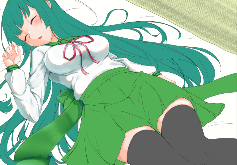 東北ずん子 「居眠りずんちゃん進捗 」|羽山 悠@skeb・依頼募集中のイラスト