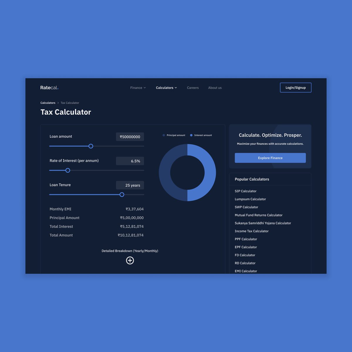spkanungo's tweet photo. ✱ Tax Calculator Page // Daily UI 004 https://t.co/lzNZPwvAI6