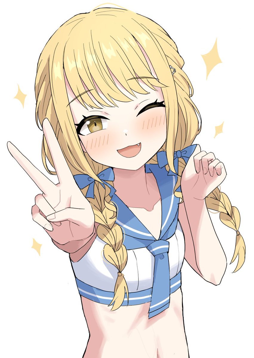 学マス「セーラーミズギの実装待ってます#学マス #藤田ことね 」|haluhalのイラスト