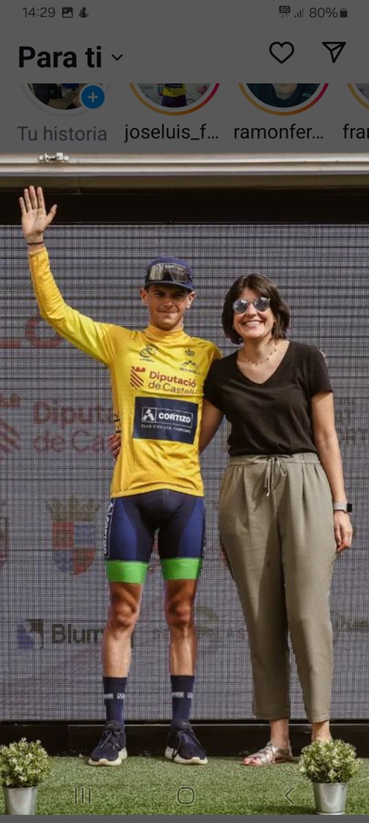 joseaureliobarb's tweet photo. Hugo De La Calle 
1 etapa y líder de la general 💚💙👏👏👏👏✌️🎖🏆☝️ https://t.co/vhGC6Z1hUJ
