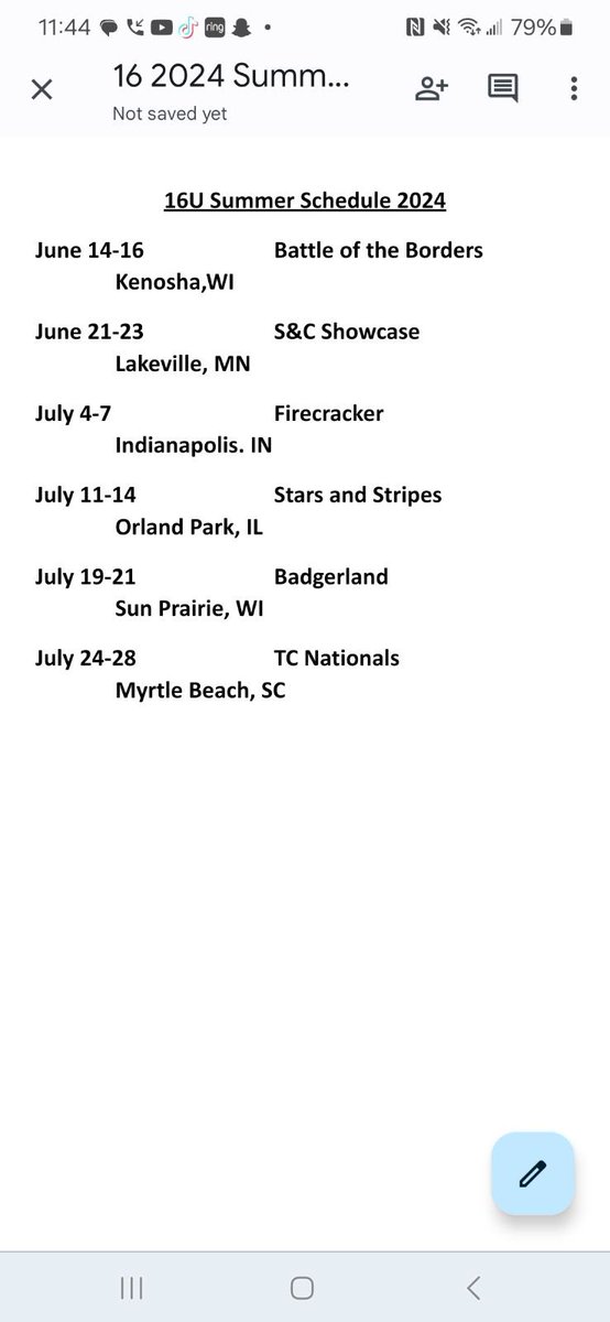 MaraMeverd30's tweet photo. So pumped to get back on the field next weekend in the Battle of the Borders tournament with my Firepro 16u National Nelson team. We play on Friday 6/14 at 8am and 11am on field 2 and Saturday 6/15 at 11am on field 1 at Salem Grade School. https://t.co/EJ6I80LYXH