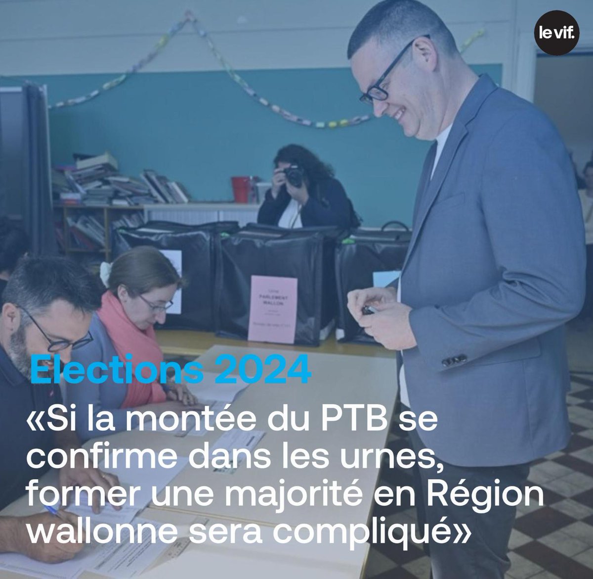 Le PTB serait premier parti en Wallonie, d'après un sondage. Quel scénario si cela se confirme? 👉 shorturl.at/rvg8l