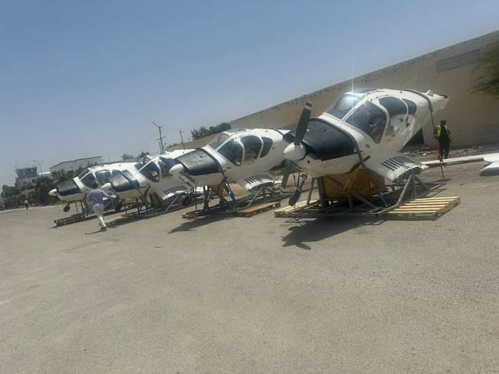 adnanisaq's tweet photo. Wonderful move - 
The test flights for four training aircraft will be within 3 weeks. This means that the first ever training aircraft owned by the Republic of Somaliland will take off from Egal International Airport. 

A four training aircraft (Piper PA-28), a four-seat, single-engine, and light aircraft.

Where are those who spread fakes and lies about these aircraft? What would they say when they see that the aircraft is flying in the name of Somaliland Airlines?

Bravo @CAAA_SL 
@Sayid_Cumar10