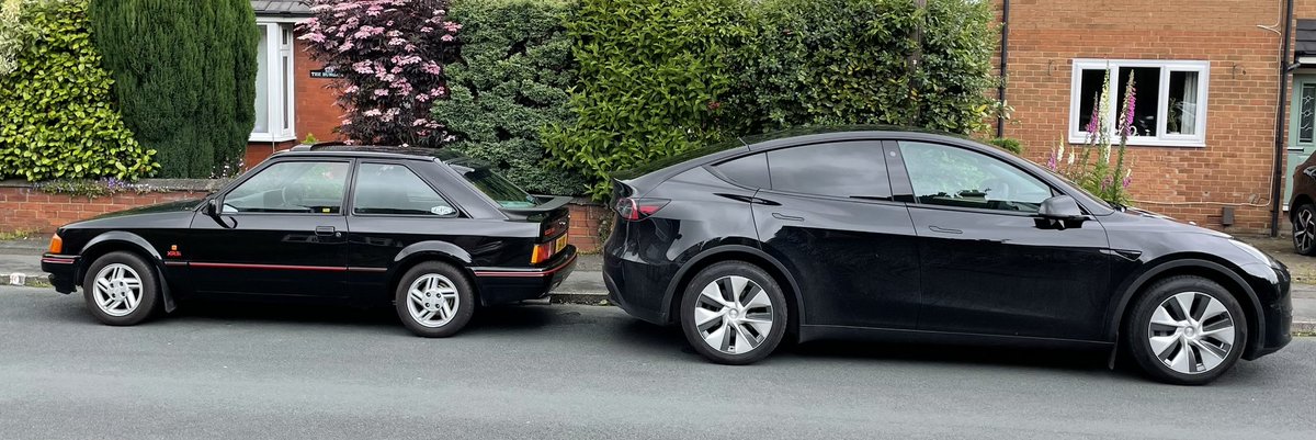 After an hiatus this is too good not to tweet. Family car from 1987 vs family car from 2024. #tesla #ford  can you see the problem?
