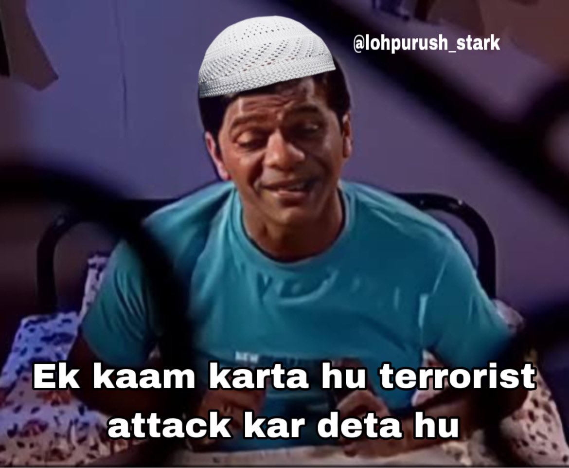 lohpurush_stark's tweet photo. Abhi desh m bahut shanti hai #TerroristAttack https://t.co/nWensxXjH9