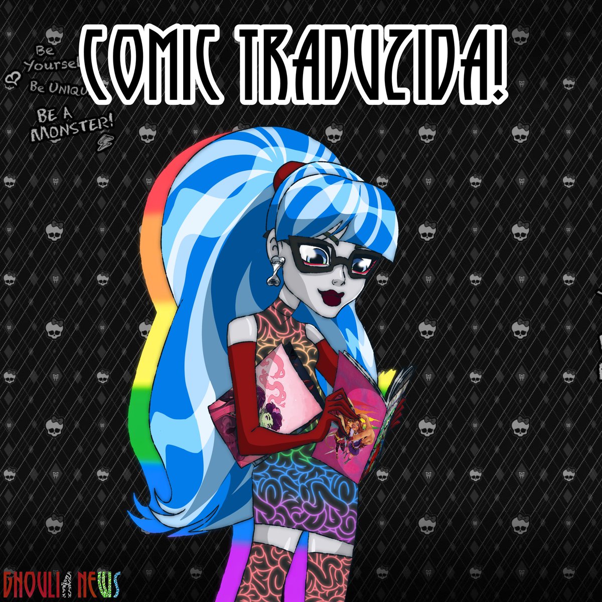 ghoulia_news's tweet photo. COMICS TRADUZIDAS!
Finalmente traduzi as comics em celebração do Monster High Pride, desculpem a demora e pelo amadorismo na tradução, aproveitem!
Toralei e Clawdeen: https://t.co/WbVhVUosfl
Valentine e Spelldon: https://t.co/fFjbJJfRBe https://t.co/6kRav34YNV
