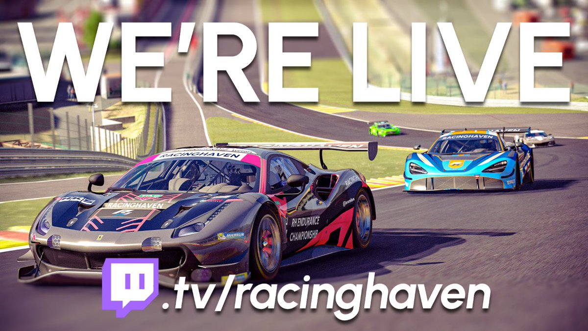 RacingHaven's tweet photo. #RHECS2 Round 5 on Circuit of Spa-Francorchamps starts now on https://t.co/enoDsBuHs5!

Casted by SWR Quackula, Division 2 Heat 1 battles it out over 39 laps – stay tuned afterwards on our channel for the main event: Our 24 fastest drivers in D1 H1, casted by @Sappytron! https://t.co/kDZPQaZocS