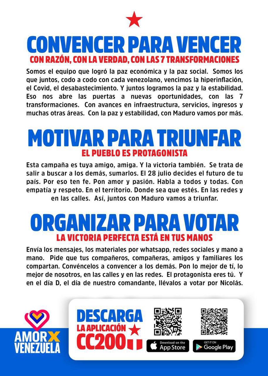 #1x10VictoriaPerfecta vamos queridos hermanos y hermanas, compatriotas a la revisión de nuestro 1x10, la clave es el contacto directo, permanente entre camaradas de lucha. Unidos Nosotros Venceremos!!