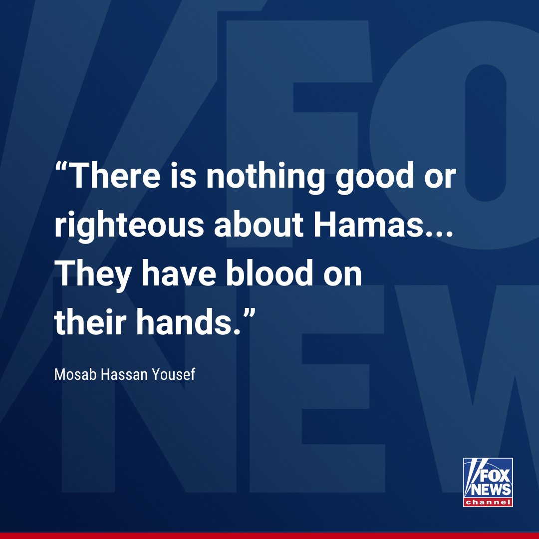 FoxNews's tweet photo. REBELS WITHOUT A CLUE: Hamas "prince" issues reality check to anti-Israel agitators about cold-blooded killers. Why demonstrations across college campuses in America are "making it worse" in the Middle East. https://t.co/px0C3z66GF https://t.co/TNHjubV0ul