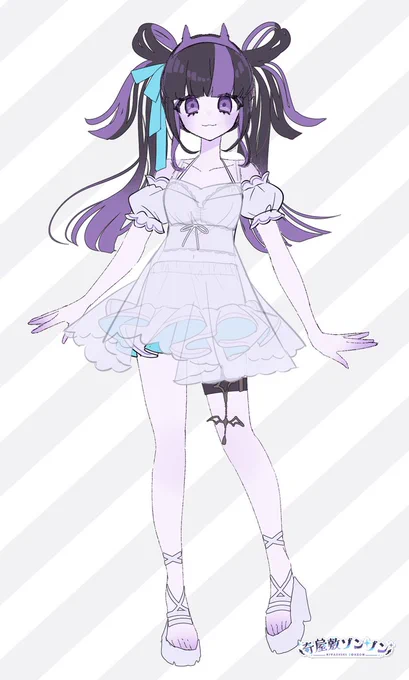 #ゾンちゃん衣装募集【ゾンちゃんと楽しむ!最高の夏デート】下に来ているのは水着!上から白ワンピを重ねてギリ日常でも痴女にならないようにしてみたよ白ワンピはシースルー生地もあって、プールでも使えるよ 