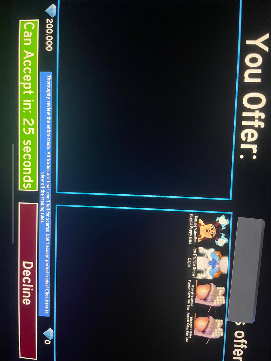 nymphinss's tweet photo. i went first with 200k diamonds and they gave me 350 robux with tax after @SPA440Ws https://t.co/vFTPsHfP6G