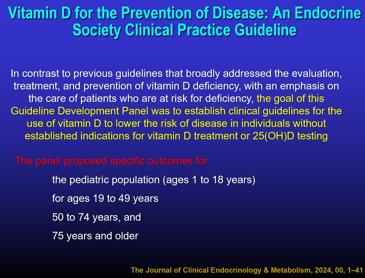 Drlipid's tweet photo. Endocrine Society has issued a new statement on the role of Vitamin D testing and supplements in healthy people of various ages, pregnancy, etc. Many radical changes including doing away with diagnostic and therapeutic levels. Is definitely worth a look- https://t.co/rDr7uml36L  @nationallipid  @society_eas