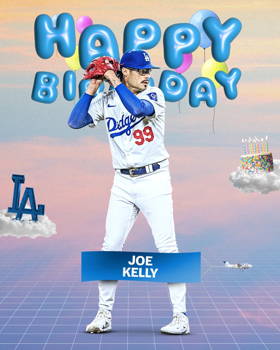Dodgers's tweet photo. Happy birthday, Joe! https://t.co/4FVSuag5p2