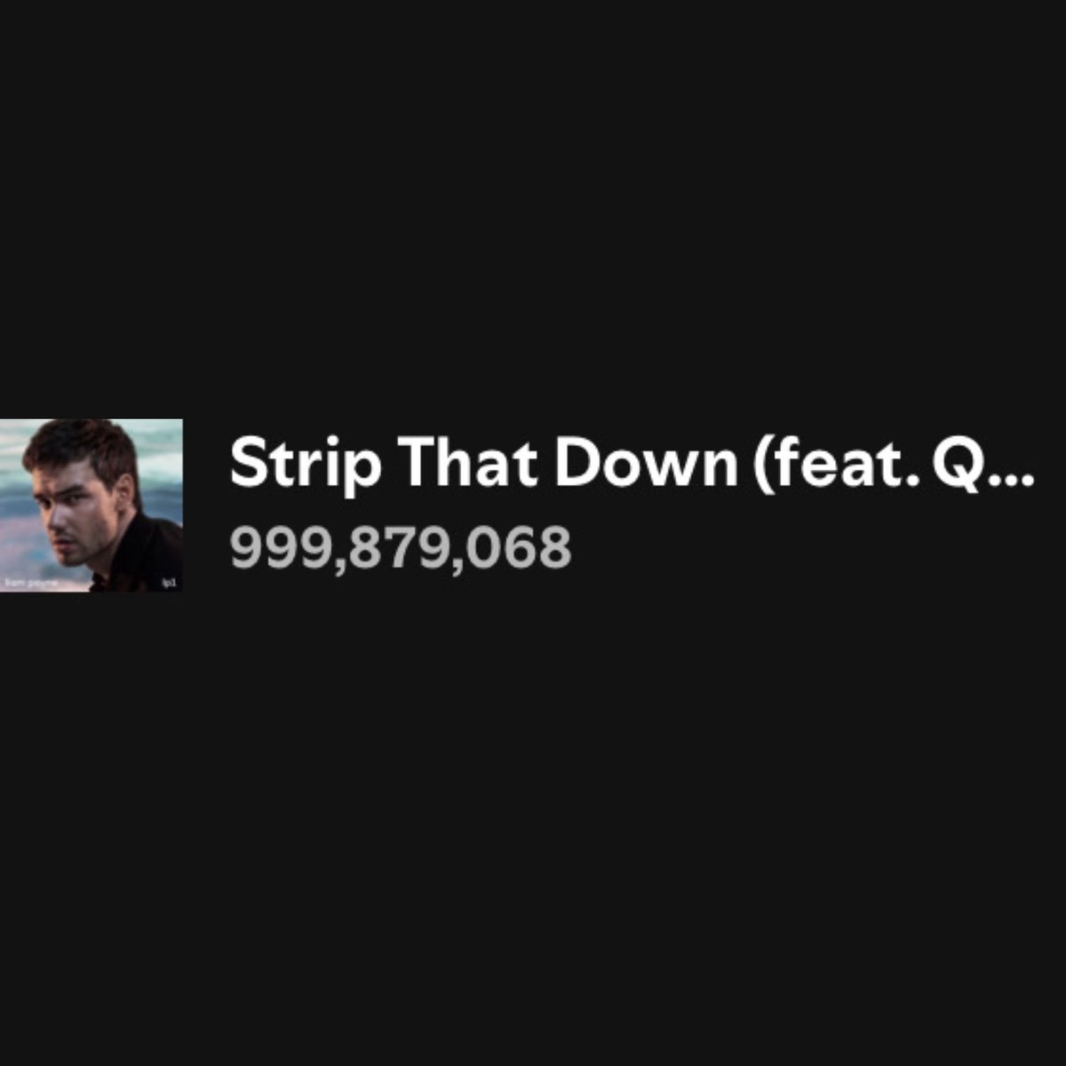 zouiestolik's tweet photo. گایز یکم دیگه مونده تا ترک #StripThatDown1B یک میلیاردی بشه . استریم بزنید تا باهم لیامو خوشحال کنیم- https://t.co/CAiO6lsiUX