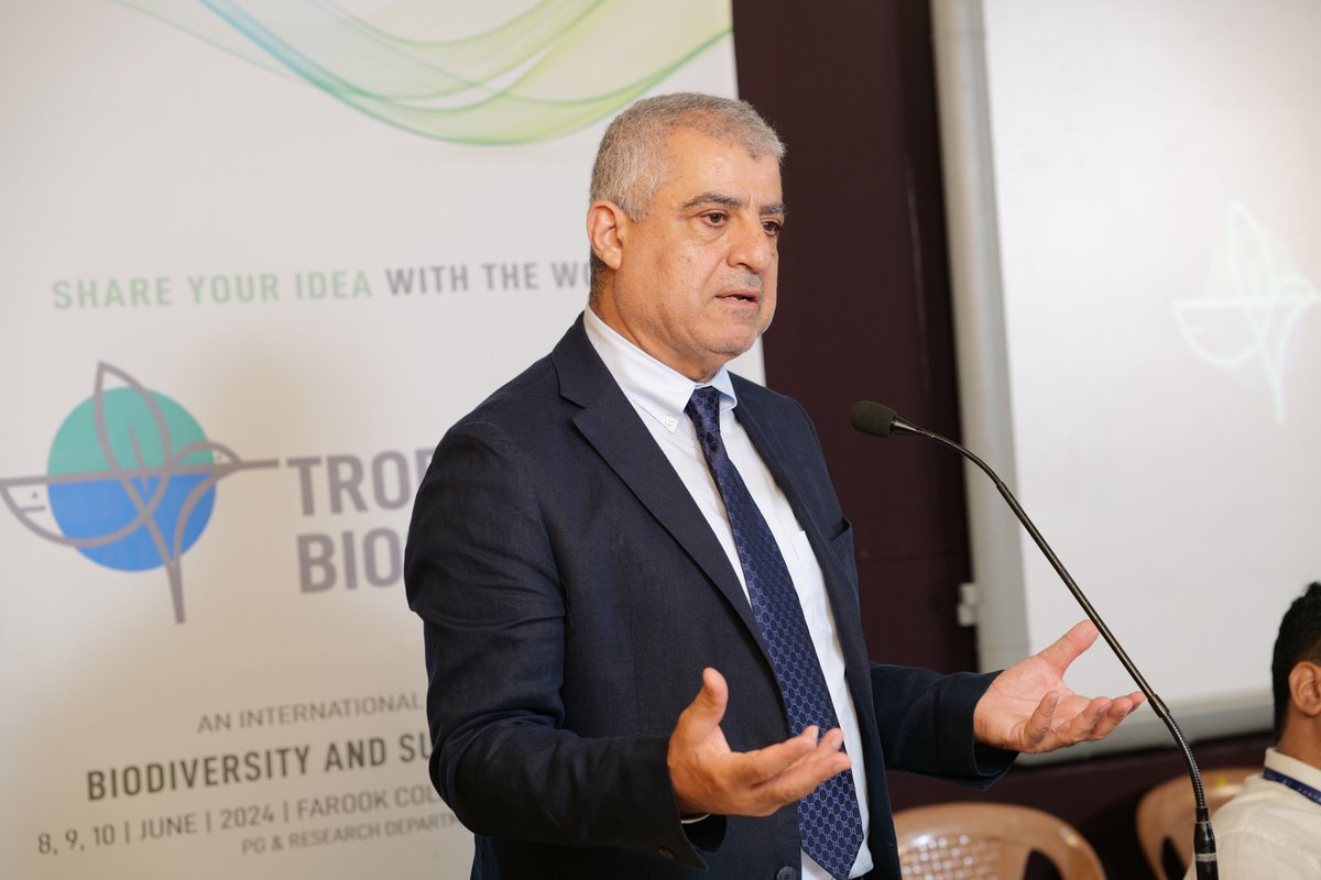 Dr. Charbel Tarraf, Chief Operations and Development at #ICBAAgriculture, participated as a keynote speaker at an international conference titled “Tropical Biosummit 2024: Biodiversity and Sustainable Future” in Kozhikode, India.